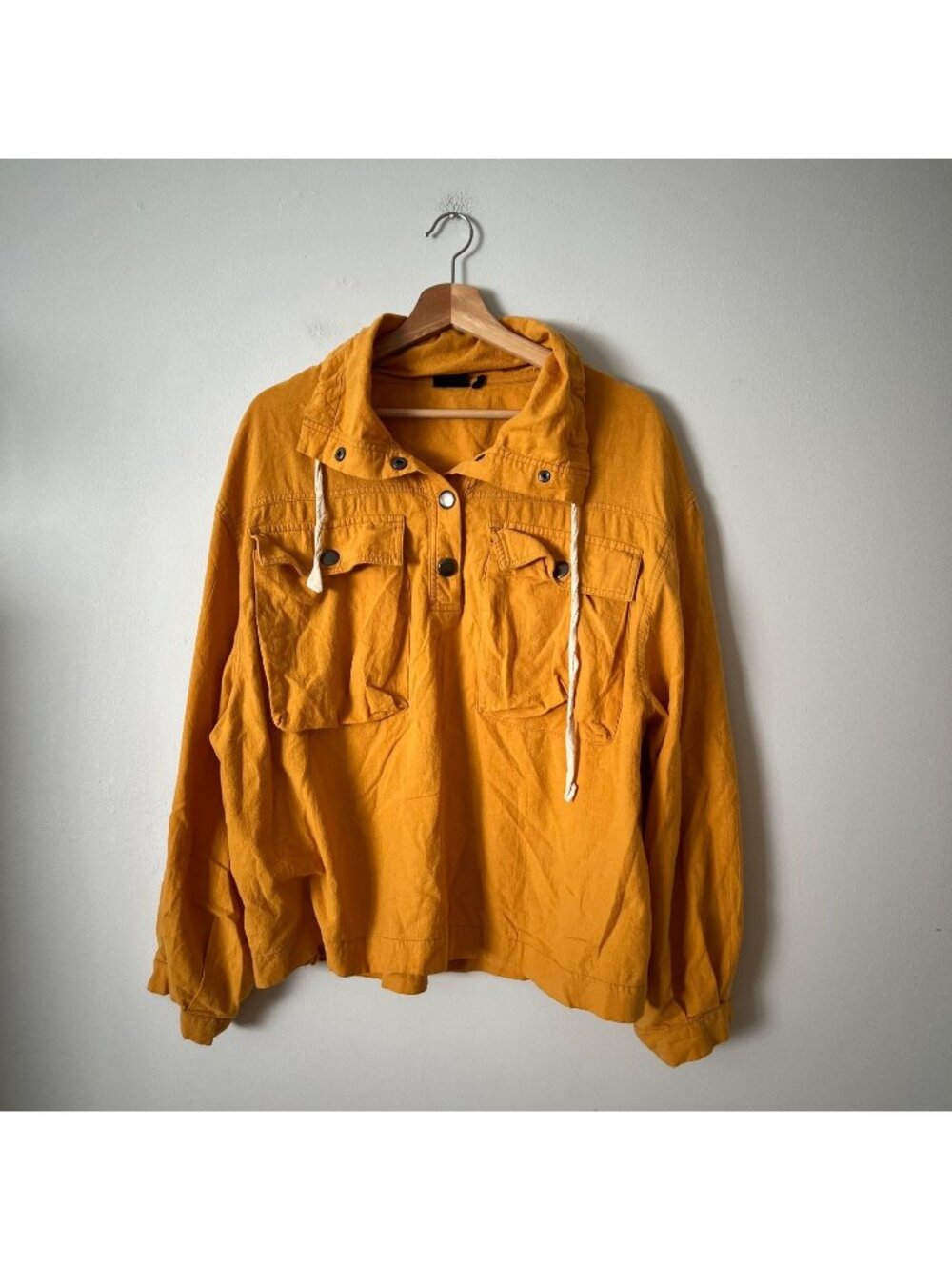 Out From Under Urban Outfitters Lyra Popover Gold Jacket Boho Women's Size M
